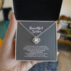 Personalized Beautiful Sister Love Knot Gift From Sister Brother Never Forget That I Love You Sister Necklace For Woman On Birthday Day Mothers Day