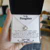 Love Knot Gift For Daughter from Dad, Daughter Father Necklace, Daughter Gift Necklace for Women Adults Size
