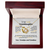 To Our Granddaughter Necklace, Granddaughter Gifts From Grandma And Grandpa, Granddaughter Love Knot Necklace Gifts For Adults Or Girls