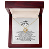 To My Badass Step Daughter, Gifts for Stepdaughter, Love Knot Necklace, Present To My Bonus Daughter From Stepmom, Women's Jewelry