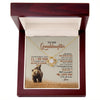 To My Granddaughter From Grandma Necklace This Old Bear Love You Granddaughter Birthday Graduation Christmas Customized Gift Box Message Card