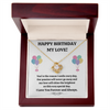 To My Love 10 Necklace, Valentine Couple Gift, Anniversary Birthday Pendant Gift, Gift For Him, Gift For Her, Happy Father Day Mother Day Gift