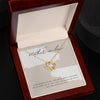 To My Mother in Law Necklace from Daughter, Gift to Mother-in-Law for Christmas, Birthday, Mother's Day, Message Card to Mom-in-Law