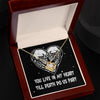 Till Death Do Us Part Necklace, Halloween Goth Birthday Message Card, Witchy Gift, To My Girlfriend, Soulmate, Wife