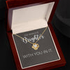 Mental Health Necklace The World Is Brighter With You In It Mental Health Gift, Motivational Necklace, Encouragement Gift, Good Vibe Gift that Lifts Spirits