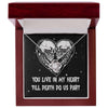 Till Death Do Us Part Necklace, Halloween Goth Birthday Message Card, Witchy Gift, To My Girlfriend, Soulmate, Wife