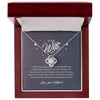 Personalized To My Wife Love Knot Necklace From Husband Gifts For Wife For Her I Did Not Marry You So That I Could Live With You Wife