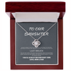 Love Knot Rose Gold Necklace ,Meaningful Daughter Necklace from Parents, Gift for Daughter from Parents, Daughter Jewelry Gift from Mom and Dad