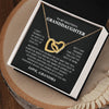 To My Beautiful Granddaughter Necklace, Granddaughter Gift from Grandpa, Grandma, Birthday Graduation Gift, Christmas Gift for Her Grandma version