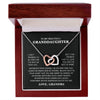 To My Beautiful Granddaughter Necklace, Granddaughter Gift from Grandpa, Grandma, Birthday Graduation Gift, Christmas Gift for Her Grandma version