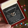 To My Beautiful Granddaughter Necklace, Granddaughter Gift from Grandpa, Grandma, Birthday Graduation Gift, Christmas Gift for Her Grandma version