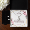 real Eternal Hope Crystal Necklace + Earring Set, Mother's Day Gift, From Son To Mom Gift, From Daughter To Mom Gift, Necklace to Mother