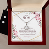 real Eternal Hope Crystal Necklace + Earring Set, Mother's Day Gift, From Son To Mom Gift, From Daughter To Mom Gift, Necklace to Mother