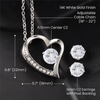 Forever Love Necklace + Clear CZ Earrings, Magic Love Necklace, Mothers Day Gift, Valentine's Day Gifts,