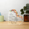 Personalized mother of the bride gift from daughter, wedding gift for mom on the wedding day, mom and daughter heart acrylic plaque