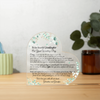 Personalized To My Granddaughter On Her Wedding Day Heart Acrylic Plaque, Custom Bride Gift From Grandparents, Gift For Granddaughter