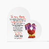 Plaque Son To Mom Birthday Gifts for Mom From Son Mothers Day Plaque Presents for Mom Acrylic Heart Sign
