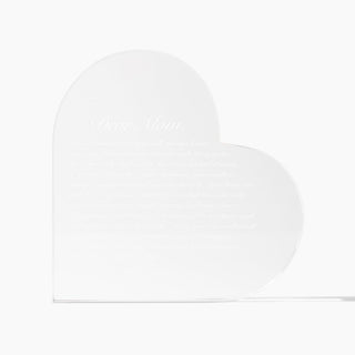 Plaque A Letter To Mom Personalized Heart Sculpture, Mother's Day Gifts, Keepsakes for Mom, Custom Mom Gift, Keepsake Block