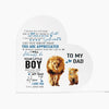 Lion Dad and Son plaque