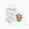 Plaque Best Bonus Mom Heart Acrylic Plaque, Mother's Day Gift For Mom, Mom & Daughter Best Gift For Mother Day, Mothers Plaque Grateful Birthday