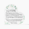 Personalized To My Granddaughter On Her Wedding Day Heart Acrylic Plaque, Custom Bride Gift From Grandparents, Gift For Granddaughter
