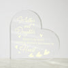 Plaque Mother and daughter Heart Acrylic Plaque, Mother's Day Gift For Mom, Mom & Daughter Best Gift For Mother Day, Mothers Plaque Grateful Birthday