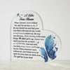 A Letter From Heaven Memorial Gift For Loss Of Mother Father Husband Son, Acrylic Heart Keepsake