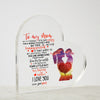 Plaque Son To Mom Birthday Gifts for Mom From Son Mothers Day Plaque Presents for Mom Acrylic Heart Sign