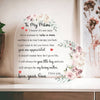 Plaque Flowers Gifts for Mom from Daughter Son Kids Acrylic Heart, Mothers Plaque Grateful Birthday, Love Heart Acrylic, Best Mom Sign Acrylic Heart Sign