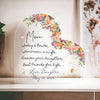Personalized mother of the bride gift from daughter, wedding gift for mom on the wedding day, mom and daughter heart acrylic plaque