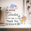 Acrylic Heart Plaque, Acrylic Teacher Appreciation Gifts, Acrylic Keepsake