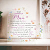 Personalized Name To My Bonus Mum Heart Acrylic Plaque, Stepmother Gifts, Mother's Day Gifts For Stepmom, Birthday Gifts, Sentimental Gifts