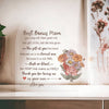 Plaque Best Bonus Mom Heart Acrylic Plaque, Mother's Day Gift For Mom, Mom & Daughter Best Gift For Mother Day, Mothers Plaque Grateful Birthday