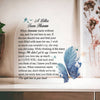 A Letter From Heaven Memorial Gift For Loss Of Mother Father Husband Son, Acrylic Heart Keepsake