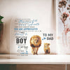 Lion Dad and Son plaque