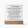 To My Husband "Fate Brought Us Together" Acrylic Plaque, Best Birthday Gift for Husband, Anniversary Gift for Him, Husband Gift from Wife