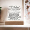 To My Husband "Fate Brought Us Together" Acrylic Plaque, Best Birthday Gift for Husband, Anniversary Gift for Him, Husband Gift from Wife