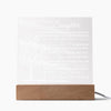Daughter Keepsake Gift - Lamp of Love, LED Square Acrylic for Daughter, Best Christmas Gift Idea, Thoughtful Gift for Her, Sentimental Gift