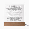 To My Husband "Fate Brought Us Together" Acrylic Plaque, Best Birthday Gift for Husband, Anniversary Gift for Him, Husband Gift from Wife