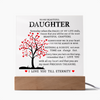 Daughter Keepsake - Lamp of Love, Unique Birthday Gift for Daughter, Daughter's Christmas Gift, Heartfelt Gift for Daughter, Daughter's Gift