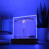 Miscarriage Gift for Mom, Personalized Birthflower gift for mom, Miscarriage keepsake for mother, LED Light Acrylic Plaque, Mama of an Angel Plaque