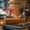Daughter Keepsake - Lamp of Love, Unique Birthday Gift for Daughter, Daughter's Christmas Gift, Heartfelt Gift for Daughter, Daughter's Gift