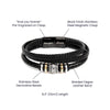 Promise Bracelet For Him, Personalized Sentimental Gifts For Boyfriend, To My Man Bracelets, Birthday Christmas Anniversary Valentine Gift