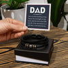 Dad Bracelet Fathers Day Gift from Kids, Engraved Vegan Leather Mens Bracelet, Gift from Daughter Son, Gift for Man, Bracelet for Men.