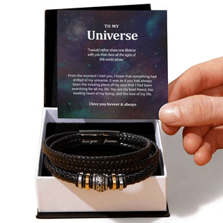 To My Universe Bracelet, Romantic Gift For My Soulmate, Anniversary Gift For Him, Boyfriend Gift, Necklace for Husband, Future Husband Gift