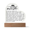 To My Beautiful Stepdaughter I Will Forever Be Here For You Acrylic Heart Plaque with Heartfelt Message, Stepdaughter Gift, From Stepmom