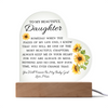 To My Beautiful Daughter "Someday When The Pages of My Life End" Acrylic Heart Plaque, Daughter Gift, Unique Sentimental Gift From Mom