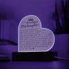 To My Beautiful Stepdaughter I Will Forever Be Here For You Acrylic Heart Plaque with Heartfelt Message, Stepdaughter Gift, From Stepmom