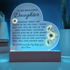 To My Beautiful Daughter "Someday When The Pages of My Life End" Acrylic Heart Plaque, Daughter Gift, Unique Sentimental Gift From Mom