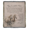 Wild Horses Mom Woven Blanket